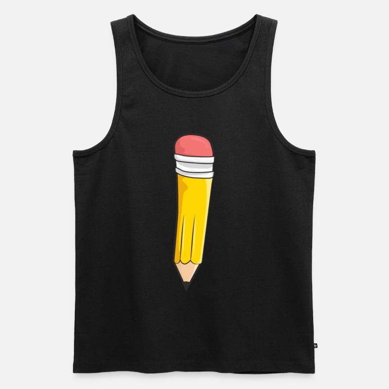 Stift Schule Einschulung - Männer Premium Bio Tank Top - Schwarz