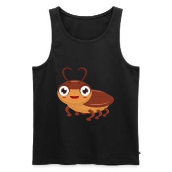 Kakerlake - Männer Premium Bio Tank Top - Schwarz - Vorne - Michal (187cm)