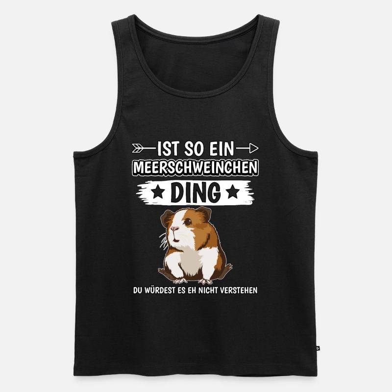 Ist so ein Meerschweinchen Ding - Männer Premium Bio Tank Top - Schwarz