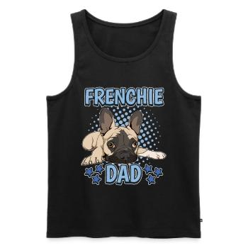 French Bulldog Frenchie Dad - Men's Premium Organic Tank Top - black - Front - Michal (187cm)