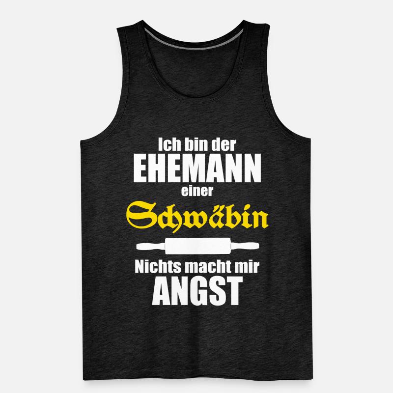 Ich bin der Ehemann einer Schwäbin Männer Premium Bio Tank Top