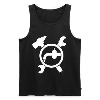 Klempner Handwerkszeichen Installateur - Männer Premium Bio Tank Top - Schwarz - Vorne - Michal (187cm)