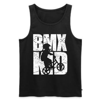 BMX Vélo Vélo Enfant - Débardeur bio Premium Homme - noir - Devant - Michal (187cm)