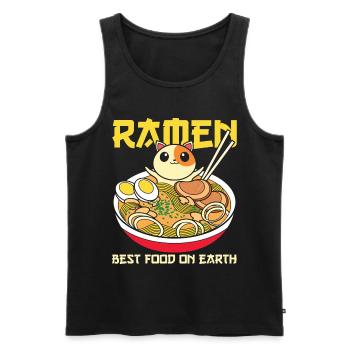 Anime Japon Kawaii cadeau Ramen - Débardeur bio Premium Homme - noir - Devant - Michal (187cm)