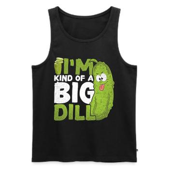 Gemüse Lustiges Geschenk Salatgurke Gurke - Männer Premium Bio Tank Top - Schwarz - Vorne - Michal (187cm)