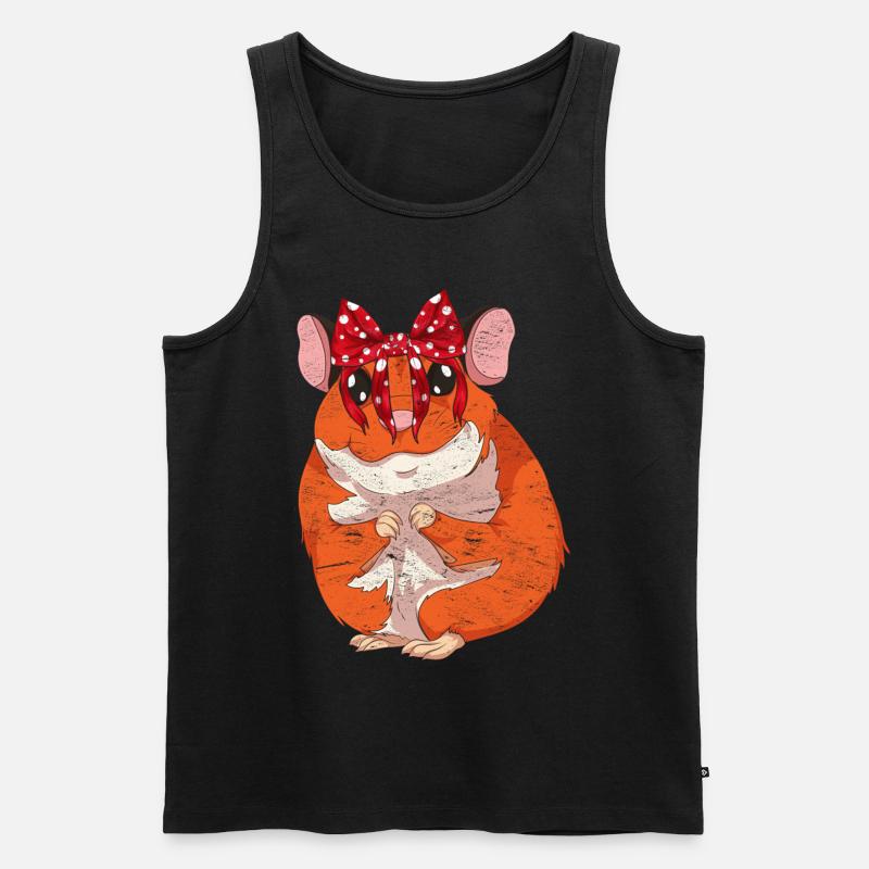 Hamster - Männer Premium Bio Tank Top - Schwarz
