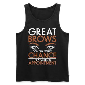 Make Up Artist Geschenk Beauty Brow Artist - Männer Premium Bio Tank Top - Schwarz - Vorne - Michal (187cm)