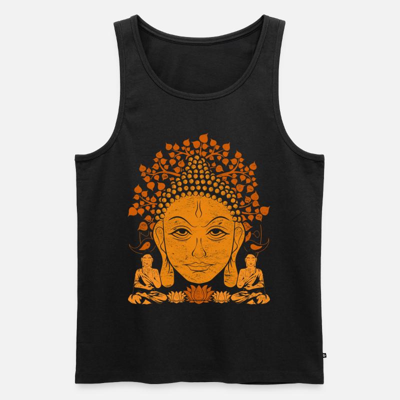 Buddha - Männer Premium Bio Tank Top - Schwarz