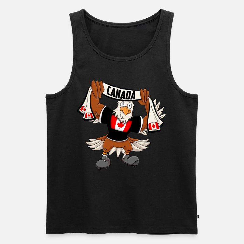 Canada Eagle - Men's Premium Organic Tank Top - black