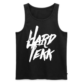 HARDTEKK TEKK TEKKE - Débardeur bio Premium Homme - noir - Devant - AI Model Male 178 light (178cm)