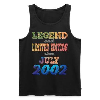 LEGEND AND LIMITED EDITION - Männer Premium Bio Tank Top - Schwarz - Vorne - Michal (187cm)