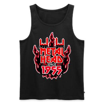 METALHEAD since 1955 - Männer Premium Bio Tank Top - Schwarz - Vorne - AI Model Male 178 light (178cm)