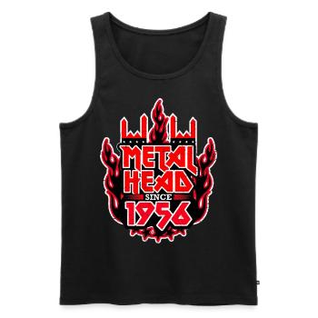 METALHEAD since 1956 - Männer Premium Bio Tank Top - Schwarz - Vorne - AI Model Male 178 light (178cm)