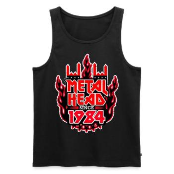 METALHEAD since 1984 - Männer Premium Bio Tank Top - Schwarz - Vorne - AI Model Male 178 light (178cm)