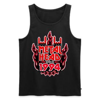 METALHEAD since 1994 - Men's Premium Organic Tank Top - black - Front - AI Model Male 178 light (178cm)