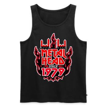 METALHEAD since 1979 - Männer Premium Bio Tank Top - Schwarz - Vorne - AI Model Male 178 light (178cm)