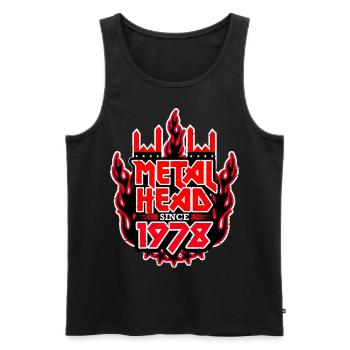 METALHEAD since 1978 - Männer Premium Bio Tank Top - Schwarz - Vorne - AI Model Male 178 light (178cm)