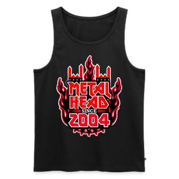 METALHEAD since 2004 - Men's Premium Organic Tank Top - black - Front - AI Model Male 178 light (178cm)