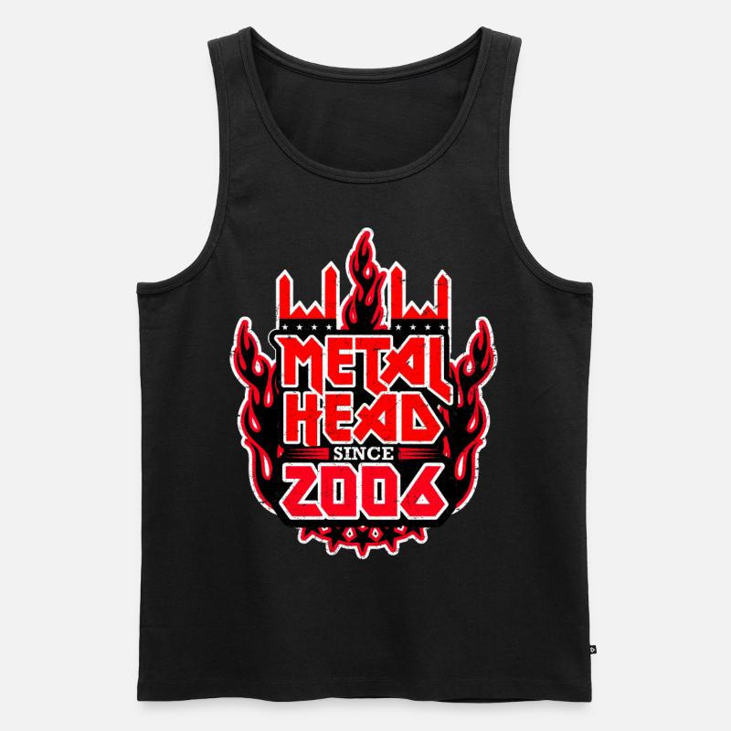 METALHEAD depuis 2006 - Débardeur bio Premium Homme - noir