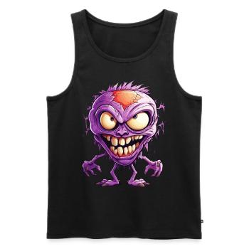 Halloween Monster Zombie Effrayant Costume d’horreur - Débardeur bio Premium Homme - noir - Devant - Michal (187cm)