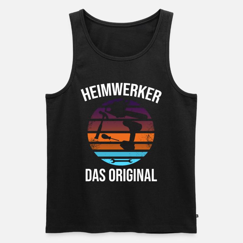 heimwerker das original - Männer Premium Bio Tank Top - Schwarz