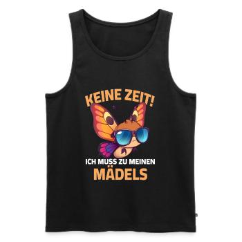Butterfly Garden Sayings Sunglasses Gardener - Men's Premium Organic Tank Top - black - Front - Michal (187cm)