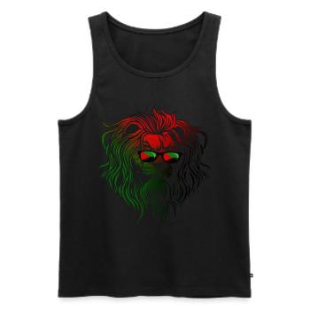 Martinique - Men's Premium Organic Tank Top - black - Front - AI Model Male 178 light (178cm)