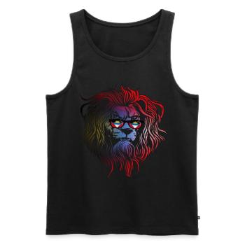 Antigua and Barbuda - Men's Premium Organic Tank Top - black - Front - AI Model Male 178 light (178cm)