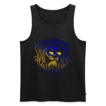 Bosnia and Herzegovina - Men's Premium Organic Tank Top - black - Front - Michal (187cm)