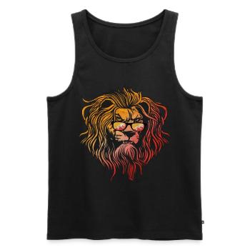 Bhutan - Men's Premium Organic Tank Top - black - Front - AI Model Male 178 light (178cm)