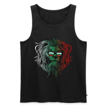 Bulgarien - Männer Premium Bio Tank Top - Schwarz - Vorne - AI Model Male 178 light (178cm)