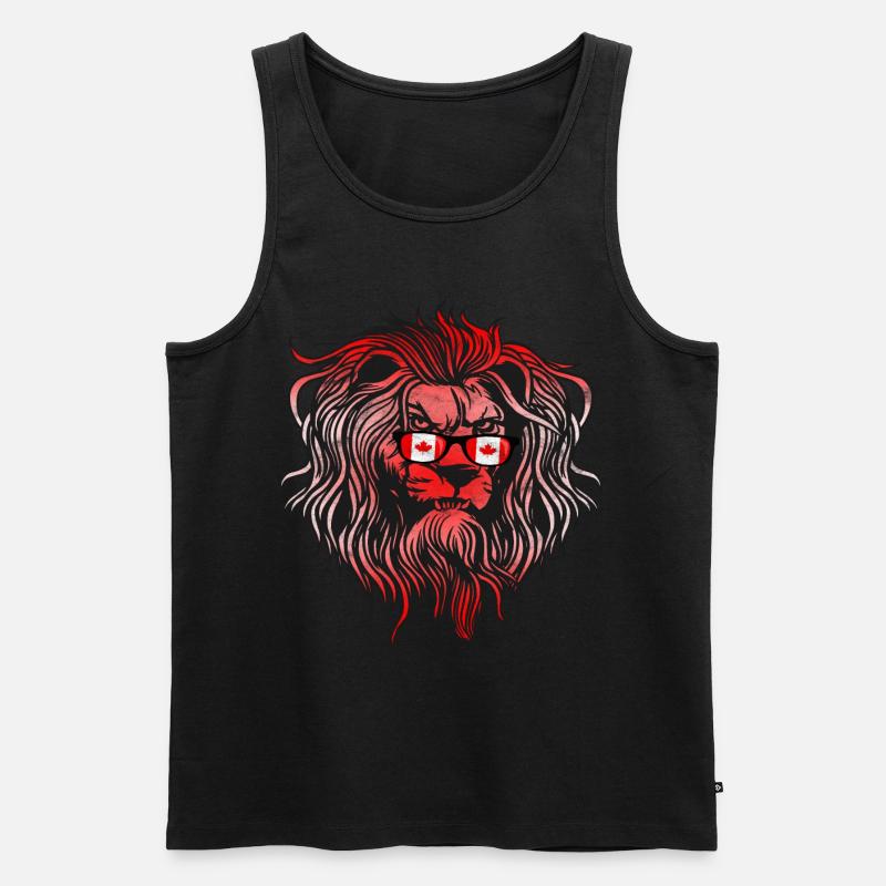 Kanada - Männer Premium Bio Tank Top - Schwarz
