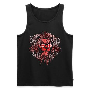 Georgien - Männer Premium Bio Tank Top - Schwarz - Vorne - AI Model Male 178 light (178cm)