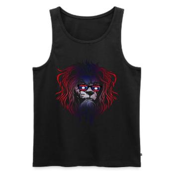 Laos - Men's Premium Organic Tank Top - black - Front - AI Model Male 178 light (178cm)