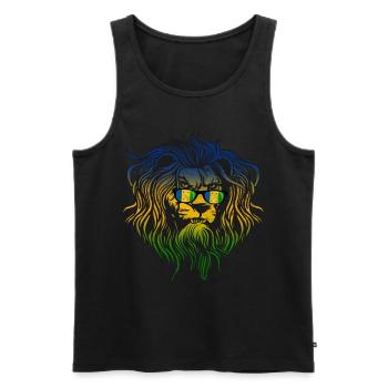 Ogoni - Männer Premium Bio Tank Top - Schwarz - Vorne - AI Model Male 178 light (178cm)
