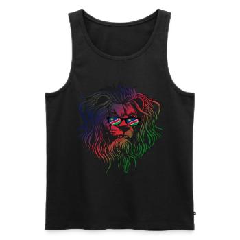 Namibia - Men's Premium Organic Tank Top - black - Front - AI Model Male 178 light (178cm)