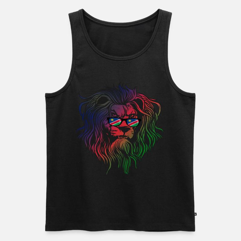 Namibia - Männer Premium Bio Tank Top - Schwarz