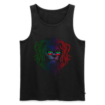 Ogaden - Men's Premium Organic Tank Top - black - Front - AI Model Male 178 light (178cm)