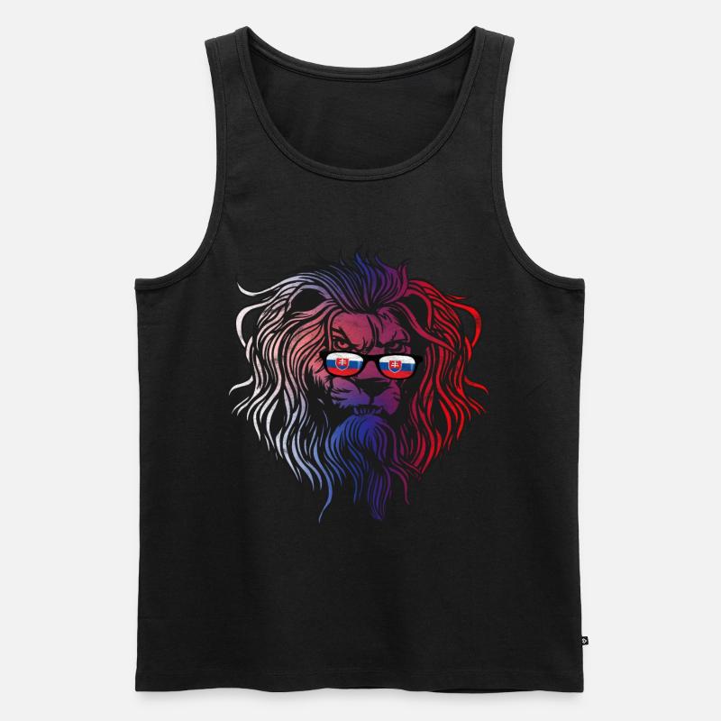 Slowakei - Männer Premium Bio Tank Top - Schwarz