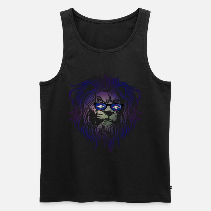 Sint Eustatius - Männer Premium Bio Tank Top - Schwarz