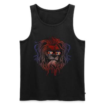 Swaziland - Débardeur bio Premium Homme - noir - Devant - Michal (187cm)