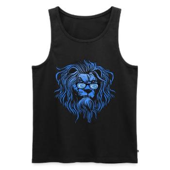 Ouïghours - Débardeur bio Premium Homme - noir - Devant - Michal (187cm)
