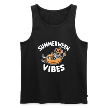 Summerween Vibes Squelette - Débardeur bio Premium Homme - noir - Devant - Michal (187cm)