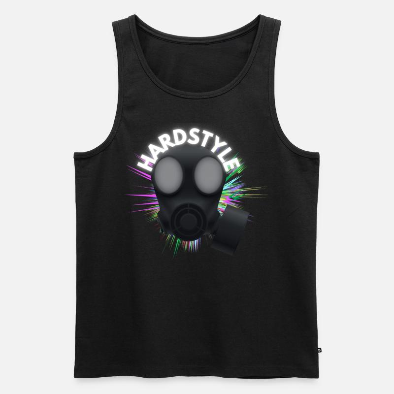 Hardstyle - Männer Premium Bio Tank Top - Schwarz