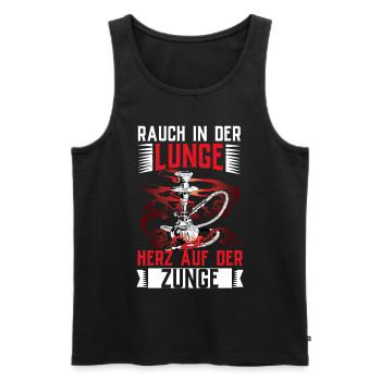 Shisha Doppelapfel Hookah Rauchen Tabak Vape Kohle - Männer Premium Bio Tank Top - Schwarz - Vorne - Michal (187cm)
