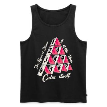 Das Kartenhaus der Stille - Männer Premium Bio Tank Top - Schwarz - Vorne - AI Model Male 178 light (178cm)