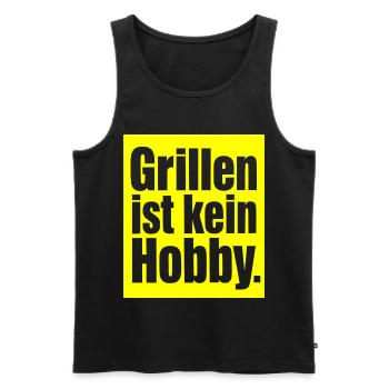 Grill Spruch Geschenk für Männer und Papa Grillfan - Männer Premium Bio Tank Top - Schwarz - Vorne - Michal (187cm)