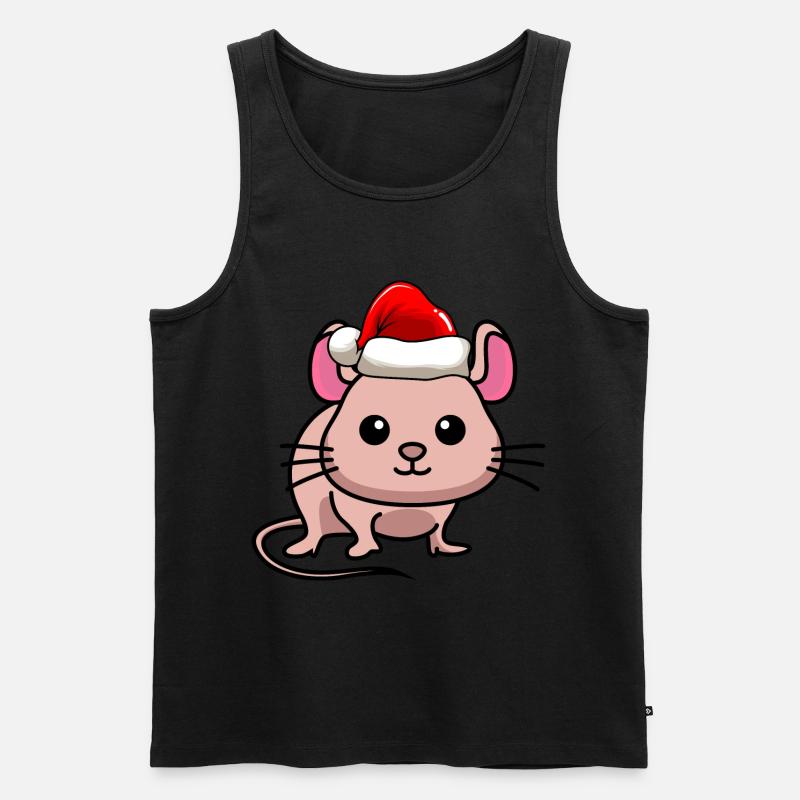 Maus Comic Weihnachten - Männer Premium Bio Tank Top - undefined
