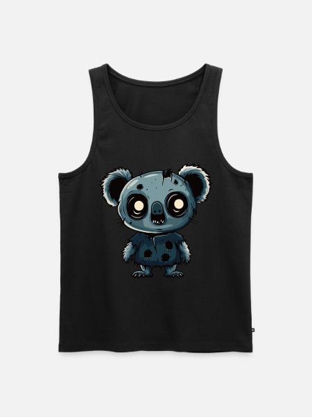Koala Halloween Funny Zombie - Men's Premium Organic Tank Top - black
