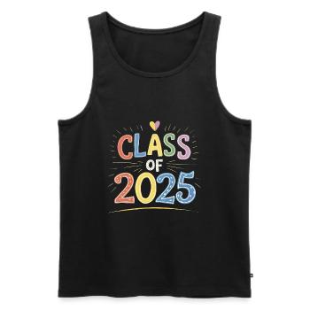 Classe de 2025 - Débardeur bio Premium Homme - noir - Devant - Michal (187cm)